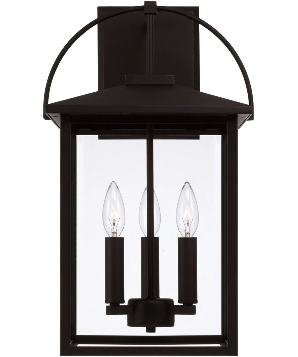 Bryson 3-Light Outdoor Wall-Lantern Rain or Shine - Black - Image 5