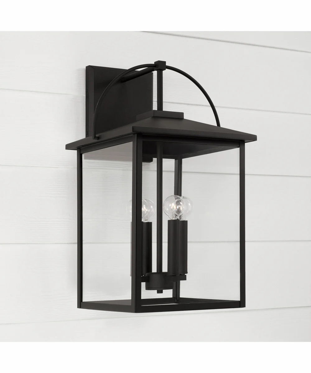 Bryson 4-Light Outdoor Wall-Lantern Rain or Shine - Black - Image 2