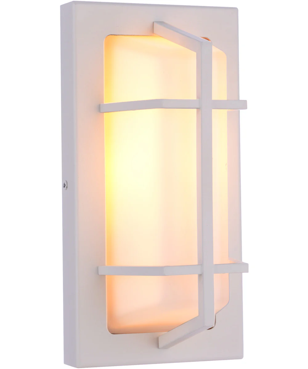 Bulkhead Rectangular 1-Light Outdoor Lighting Textured White - Image 2