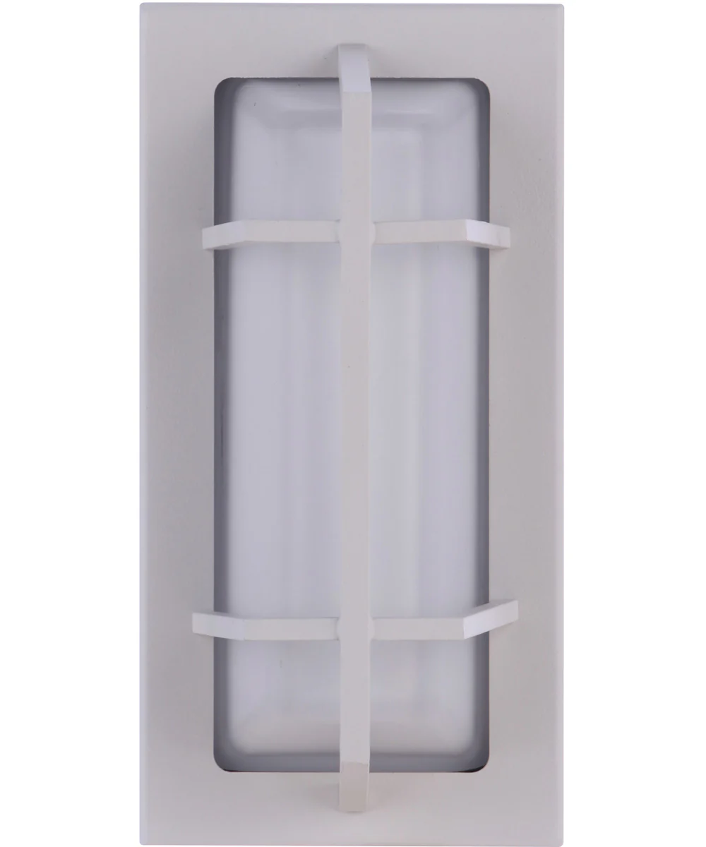 Bulkhead Rectangular 1-Light Outdoor Lighting Textured White - Image 3
