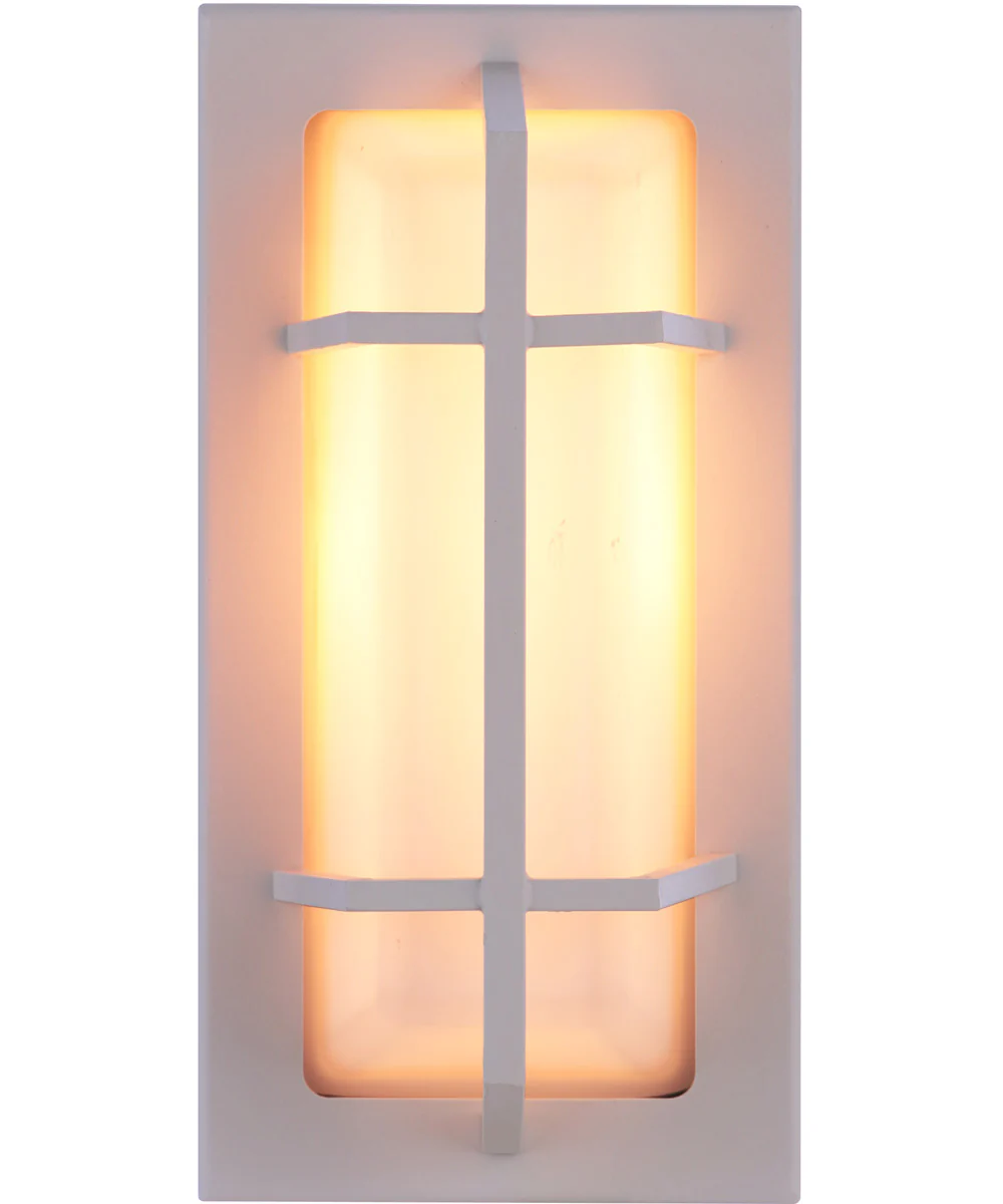 Bulkhead Rectangular 1-Light Outdoor Lighting Textured White - Image 4
