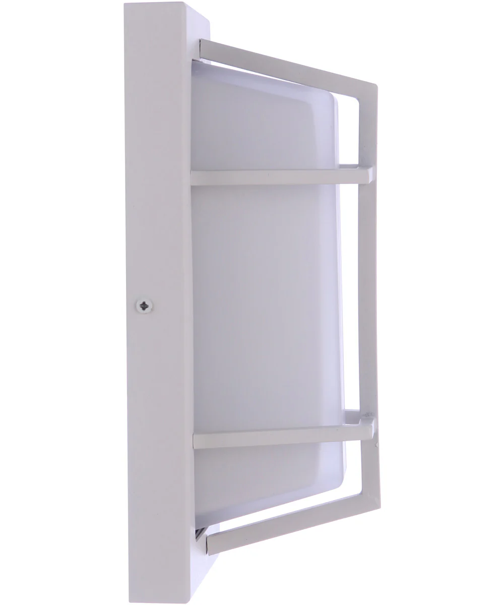 Bulkhead Rectangular 1-Light Outdoor Lighting Textured White - Image 5