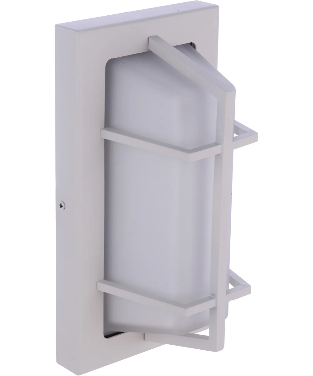 Bulkhead Rectangular 1-Light Outdoor Lighting Textured White - Image 7