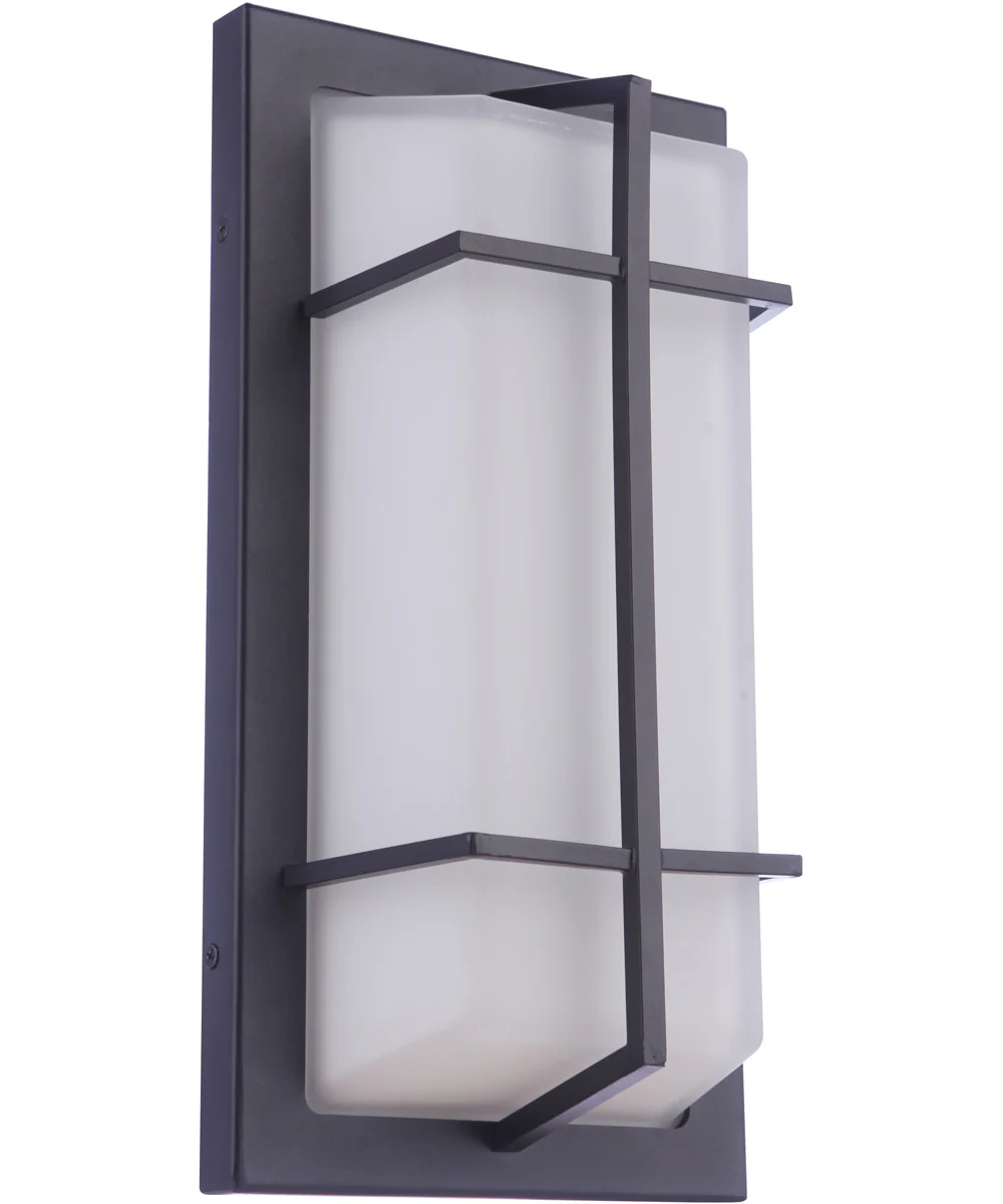 Bulkhead Rectangular 2-Light Outdoor Lighting Textured Black - Image 6