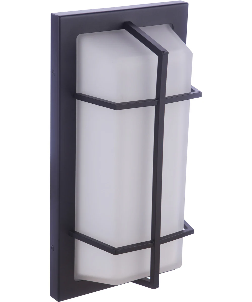 Bulkhead Rectangular 2-Light Outdoor Lighting Textured Black - Image 7