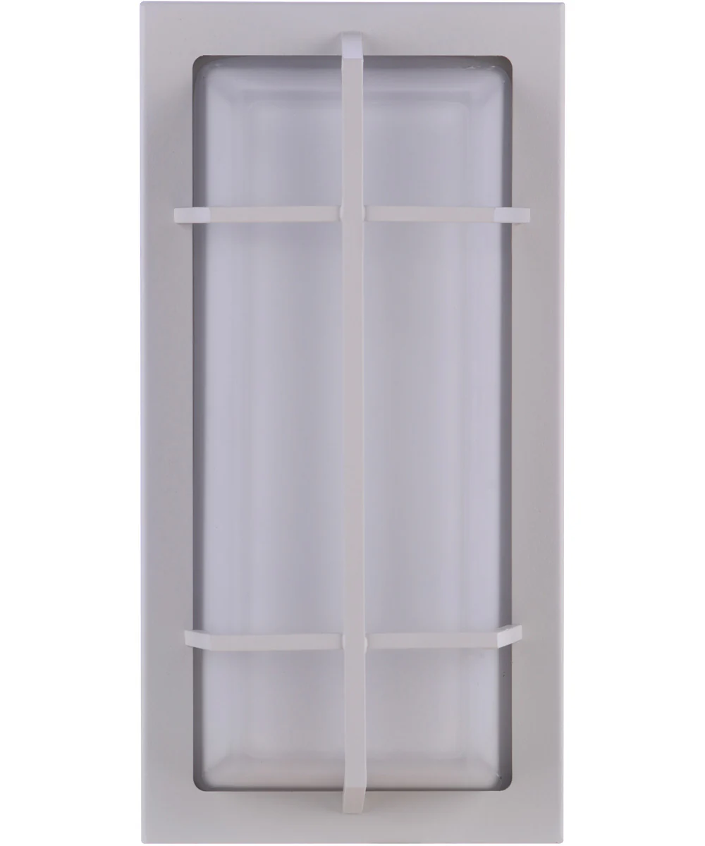 Bulkhead Rectangular 2-Light Outdoor Lighting Textured White - Image 3