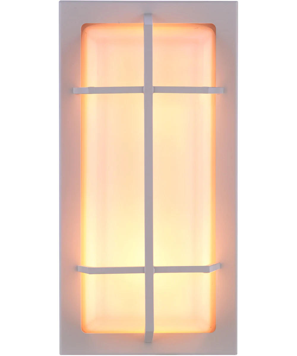 Bulkhead Rectangular 2-Light Outdoor Lighting Textured White - Image 4