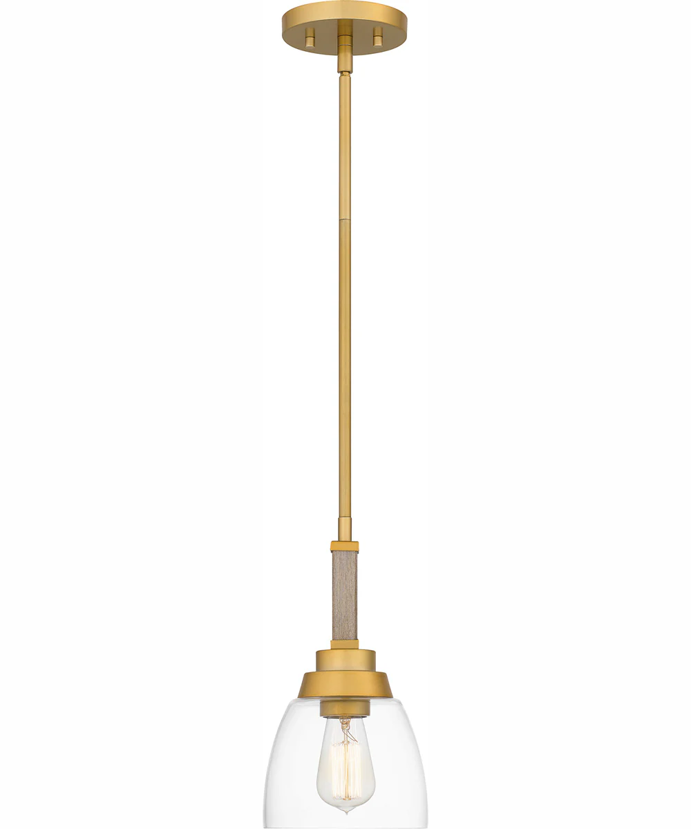 Burkett Small 1-light Mini Pendant Light Gold - Image 4