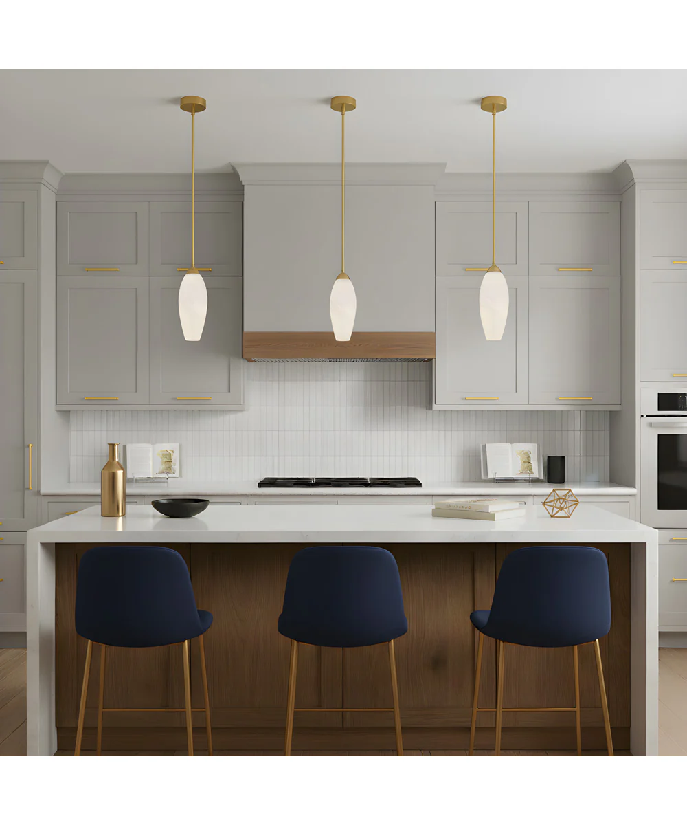 Burnett Mini Pendant Brushed Gold - Image 3