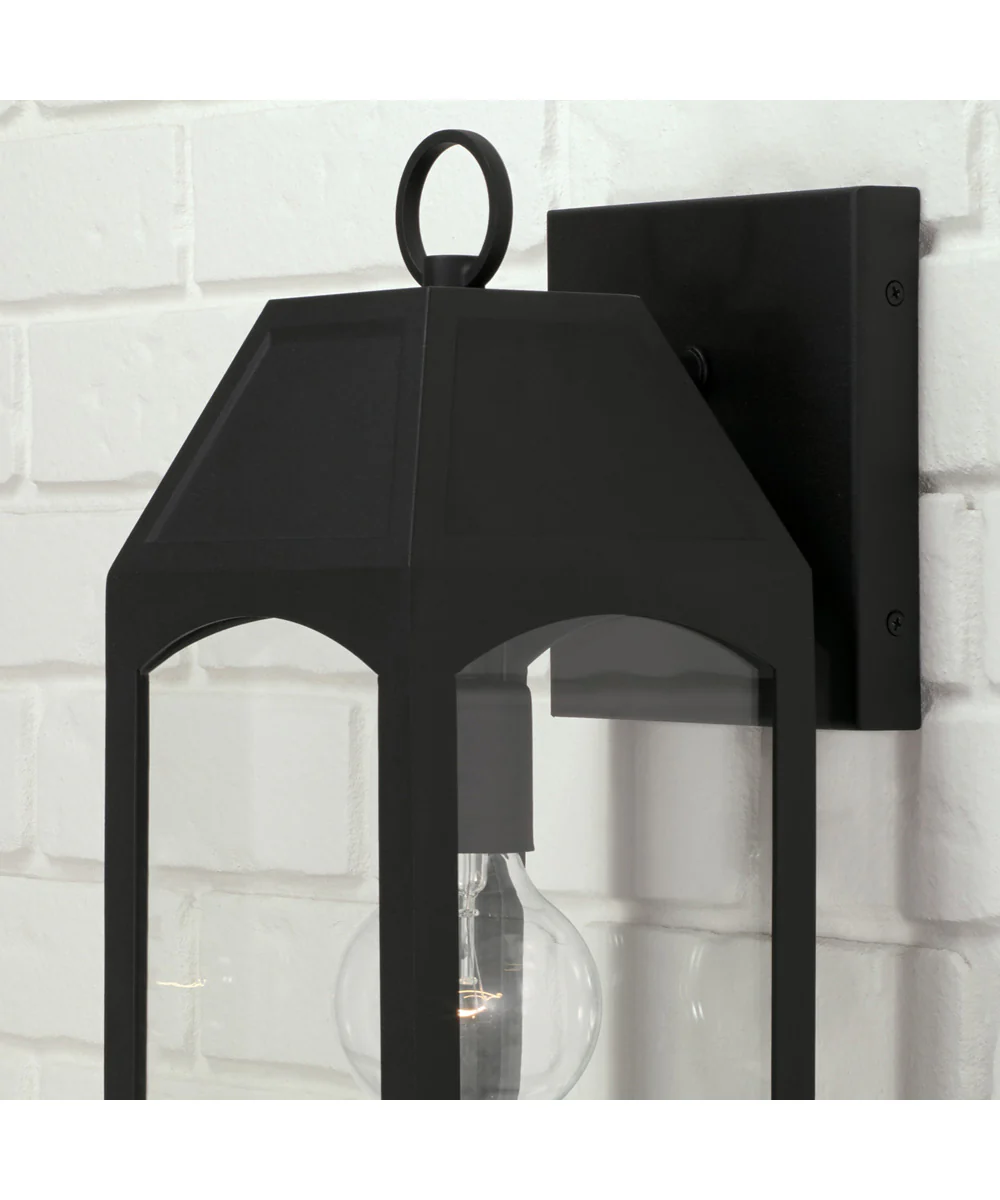 Burton 1-Light Outdoor Wall-Lantern Rain or Shine - Black - Image 3