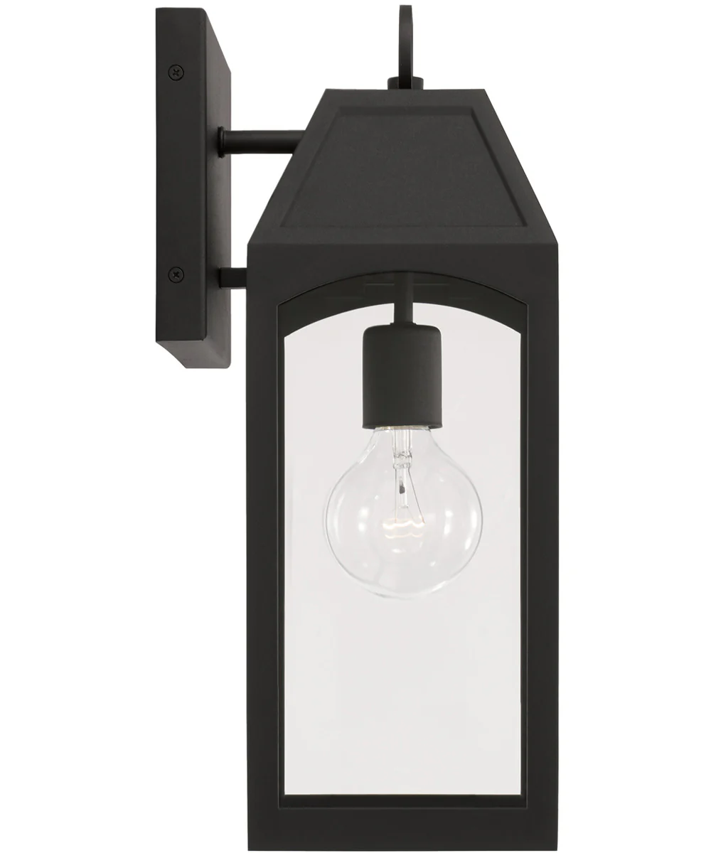 Burton 1-Light Outdoor Wall-Lantern Rain or Shine - Black - Image 4