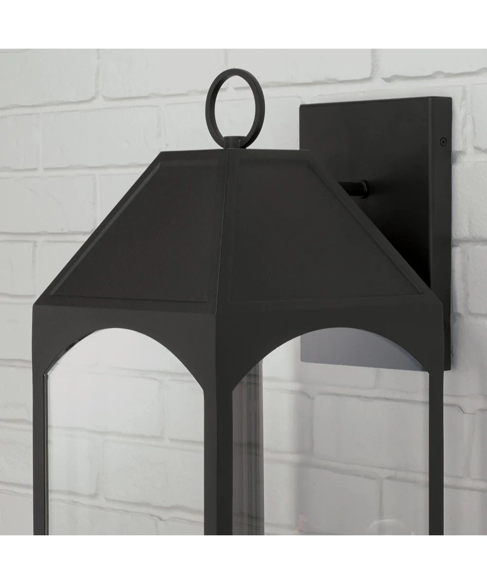 Burton 4-Light Outdoor Wall-Lantern Rain or Shine - Black - Image 3