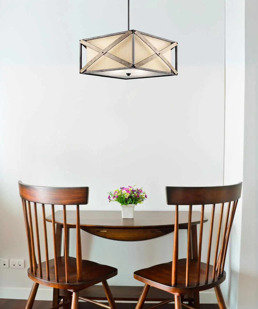 Cahoon 26"W 4-Light Anvil Iron Pendant/Semi-Flush Mount Light by Kichler - Image 5