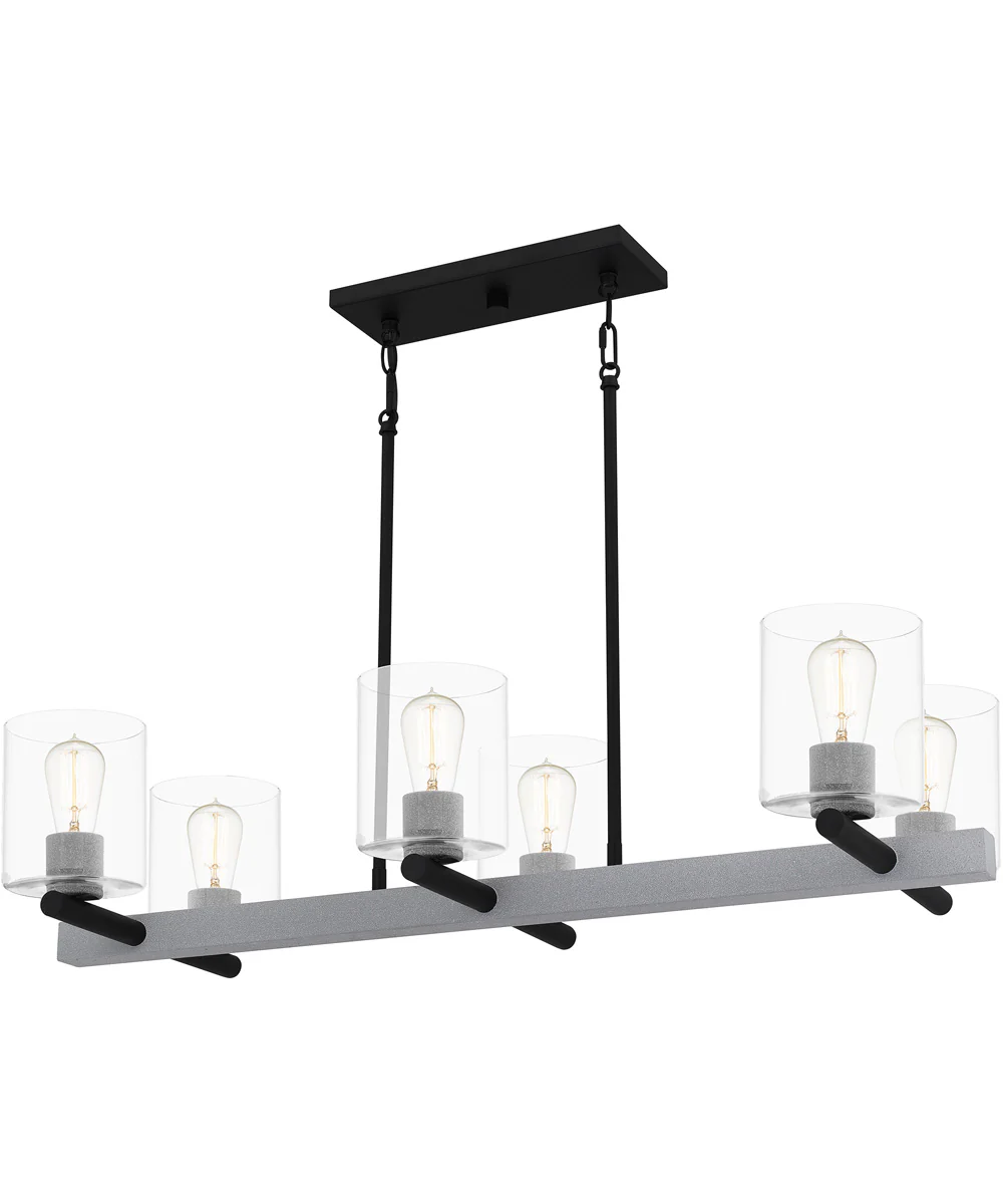 Caldwell 6-light Island Light Matte Black - Image 2