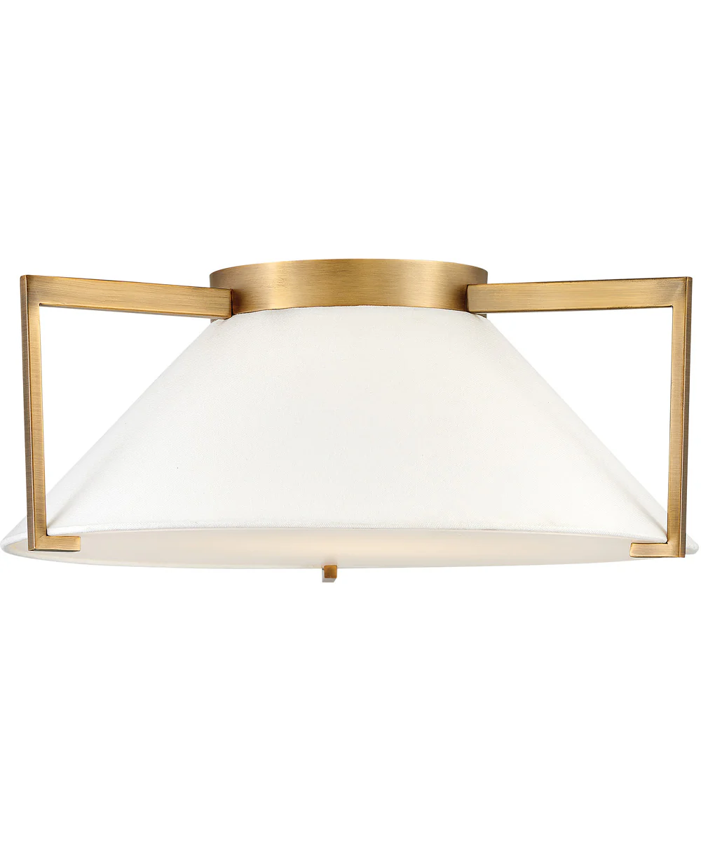 Calla LED-Light Large Flush Mount in Brushed Bronze