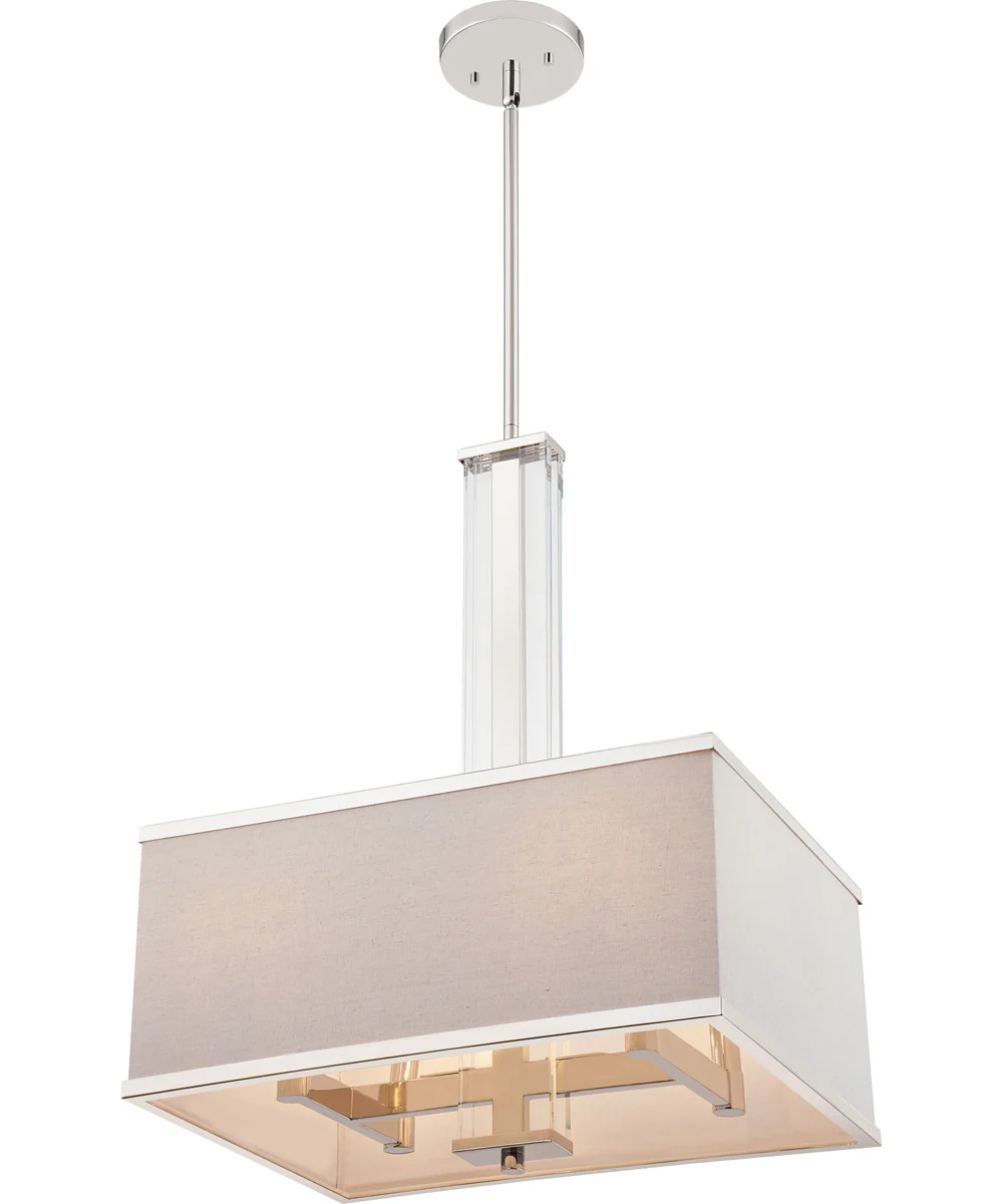 Callum 4-light Pendant Polished Nickel - Image 5