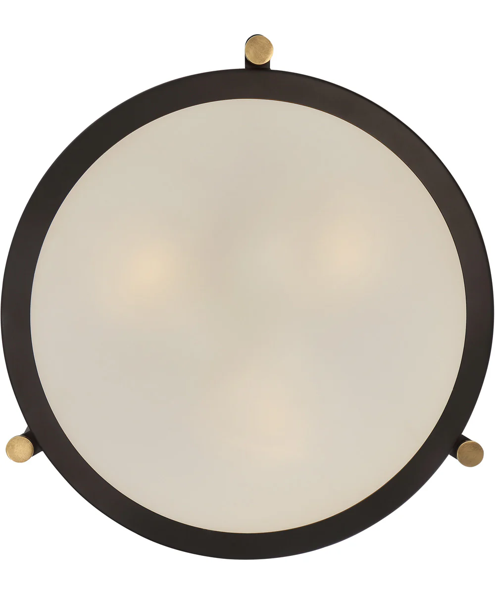 Calvary Large 3-light Semi Flush Mount Western Bronze - Image 6