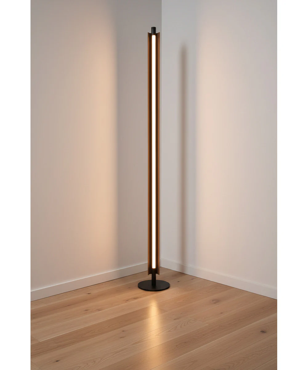 Cameron 1-Light Lighting Flat Black/Walnut - Image 2