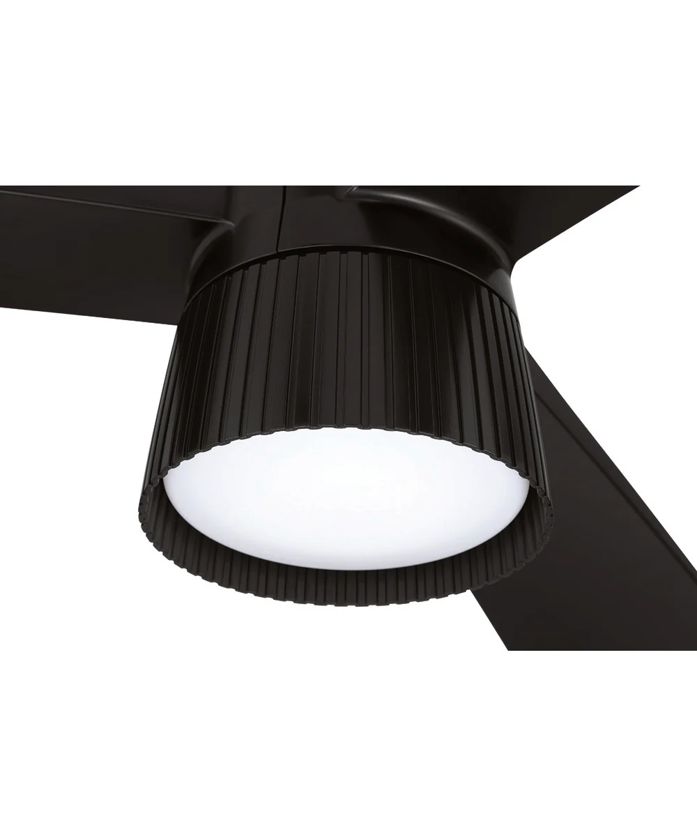 Canto 52" 3-Blade Indoor/Outdoor Rated Damp Ceiling Fan 1-Light Fan Flat Black - Image 6