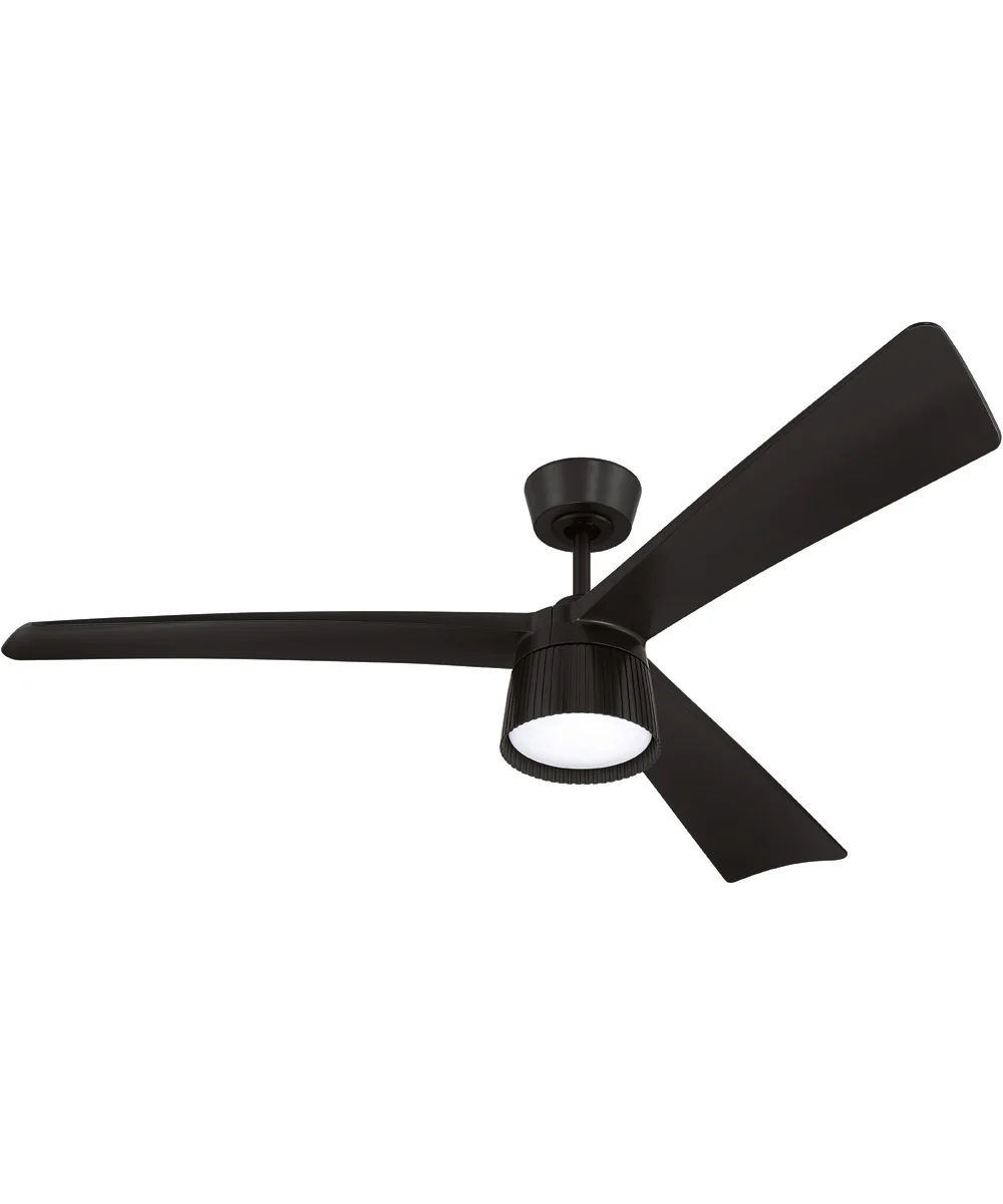 Canto 52" 3-Blade Indoor/Outdoor Rated Damp Ceiling Fan 1-Light Fan Flat Black - Image 8