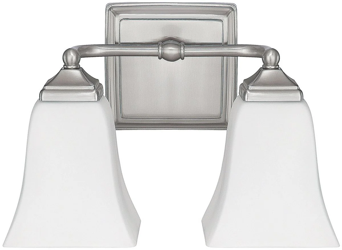 13"W 2-Light Bath Vanity Brushed Nickel