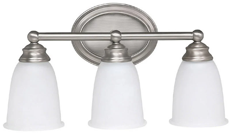 17"W 3-Light Vanity Matte Nickel