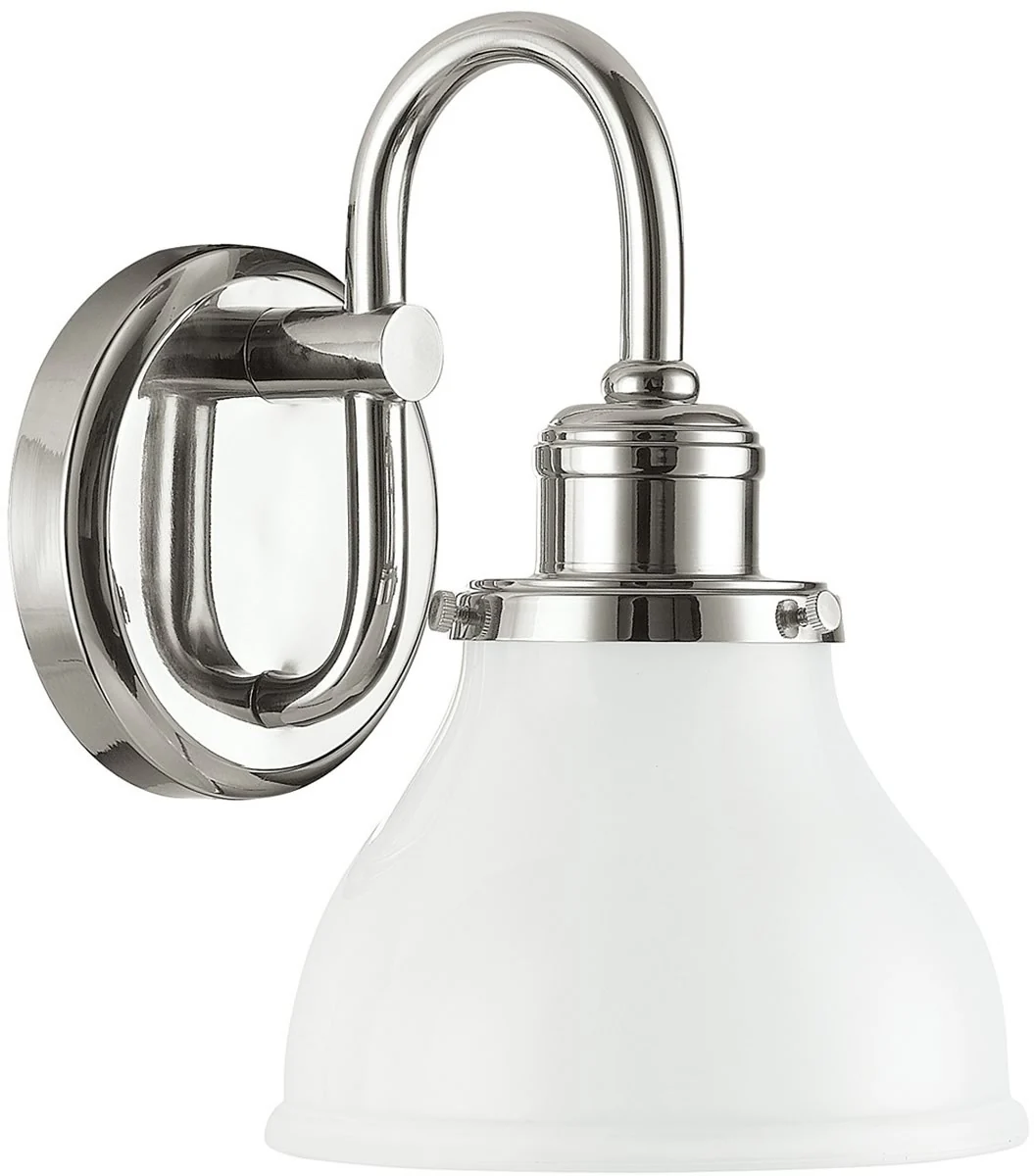 7"W Baxter 1-Light Sconce Polished Nickel