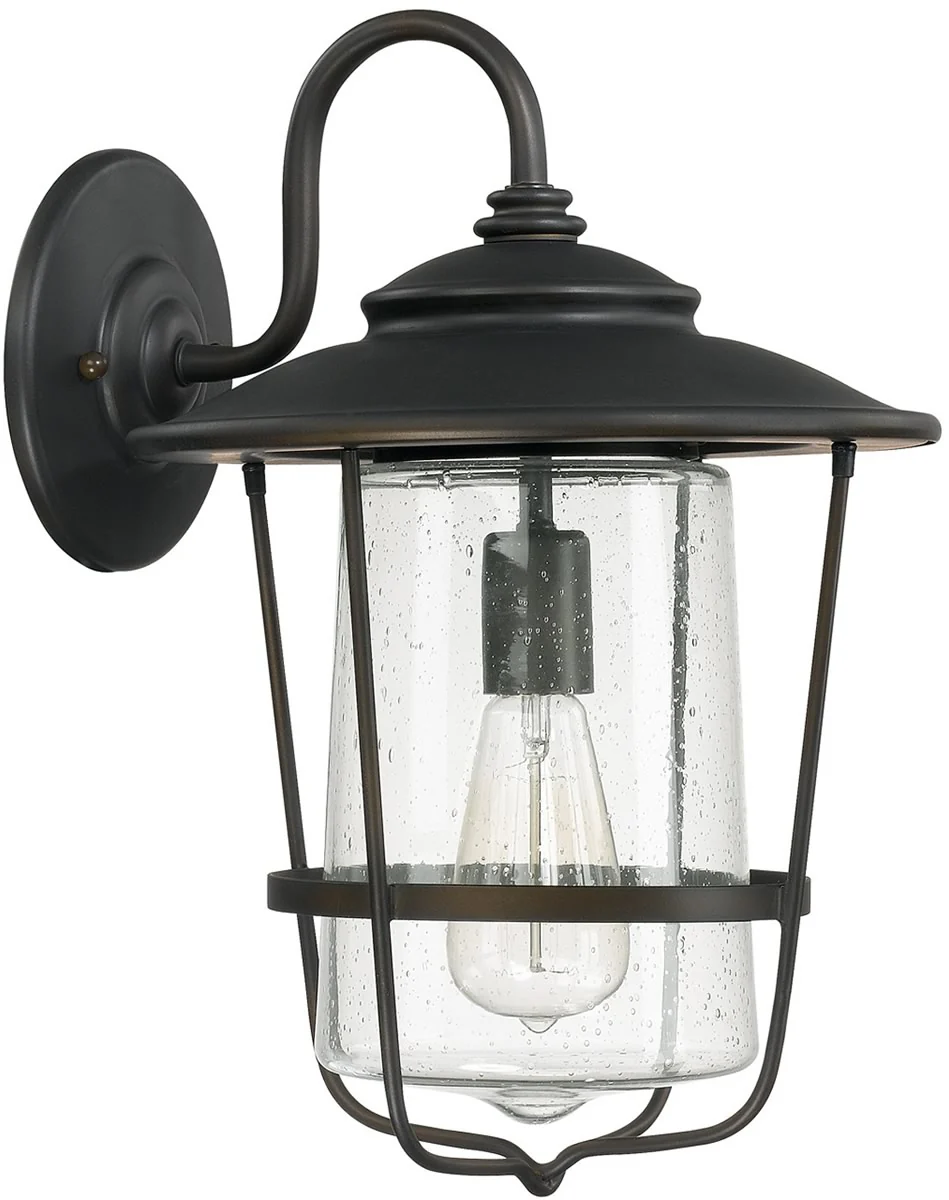 16"H Creekside 1-Light Outdoor Wall Lantern Rain or Shine - Old Bronze - Image 2