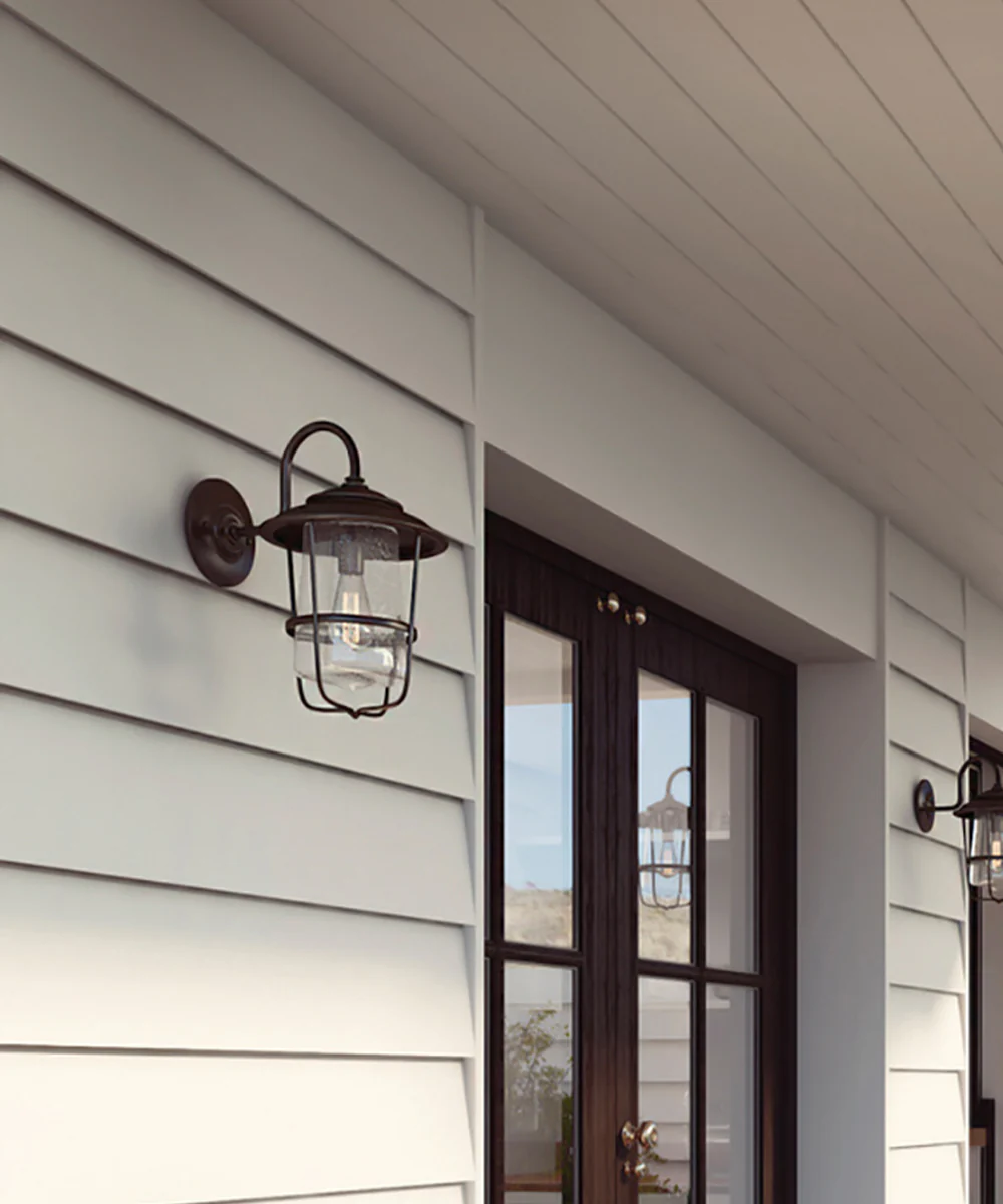 16"H Creekside 1-Light Outdoor Wall Lantern Rain or Shine - Old Bronze - Image 3