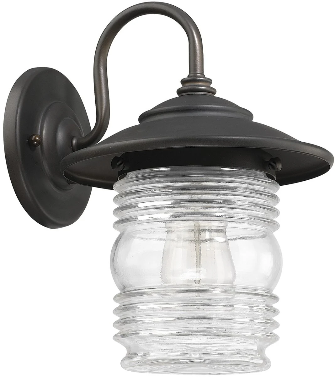 11"H Creekside 1-Light Outdoor Wall Lantern Rain or Shine - Old Bronze