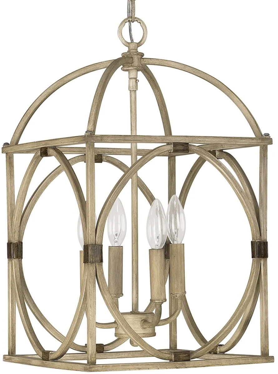 12"W Foyers 4-Light Foyer  French Oak