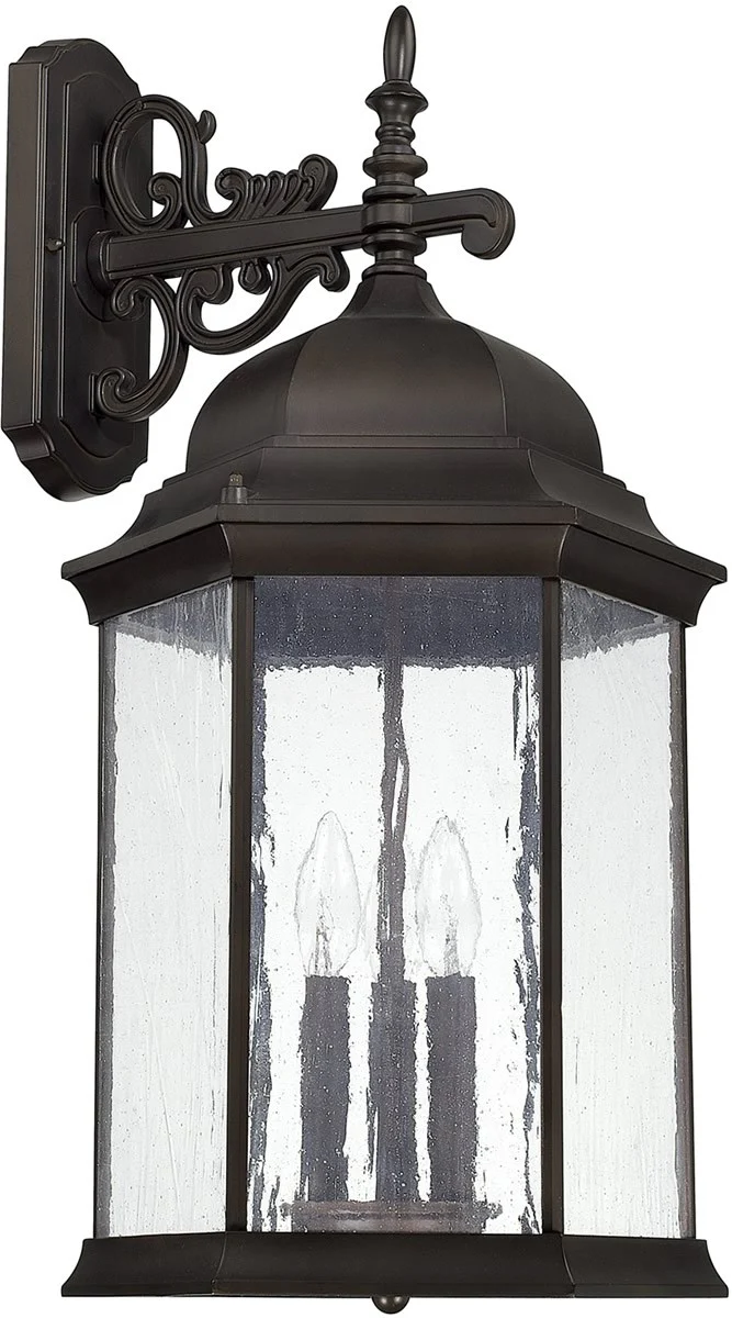 26"H Main Street 3-Light Outdoor Wall Lantern Rain or Shine - Old Bronze