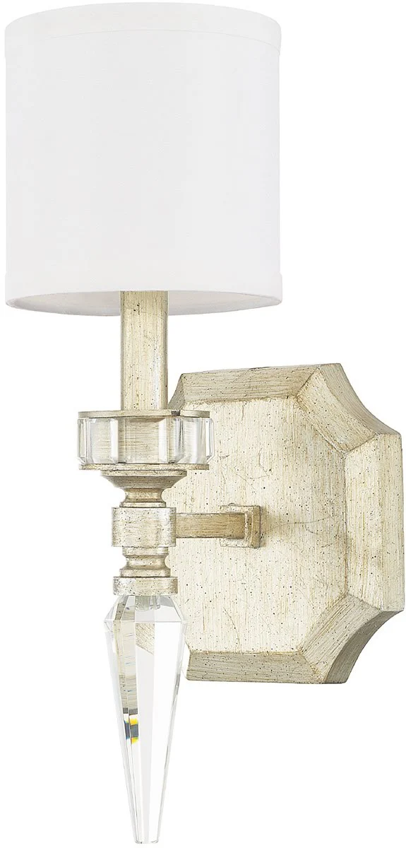 6"W Olivia 1-Light Sconce Winter Gold