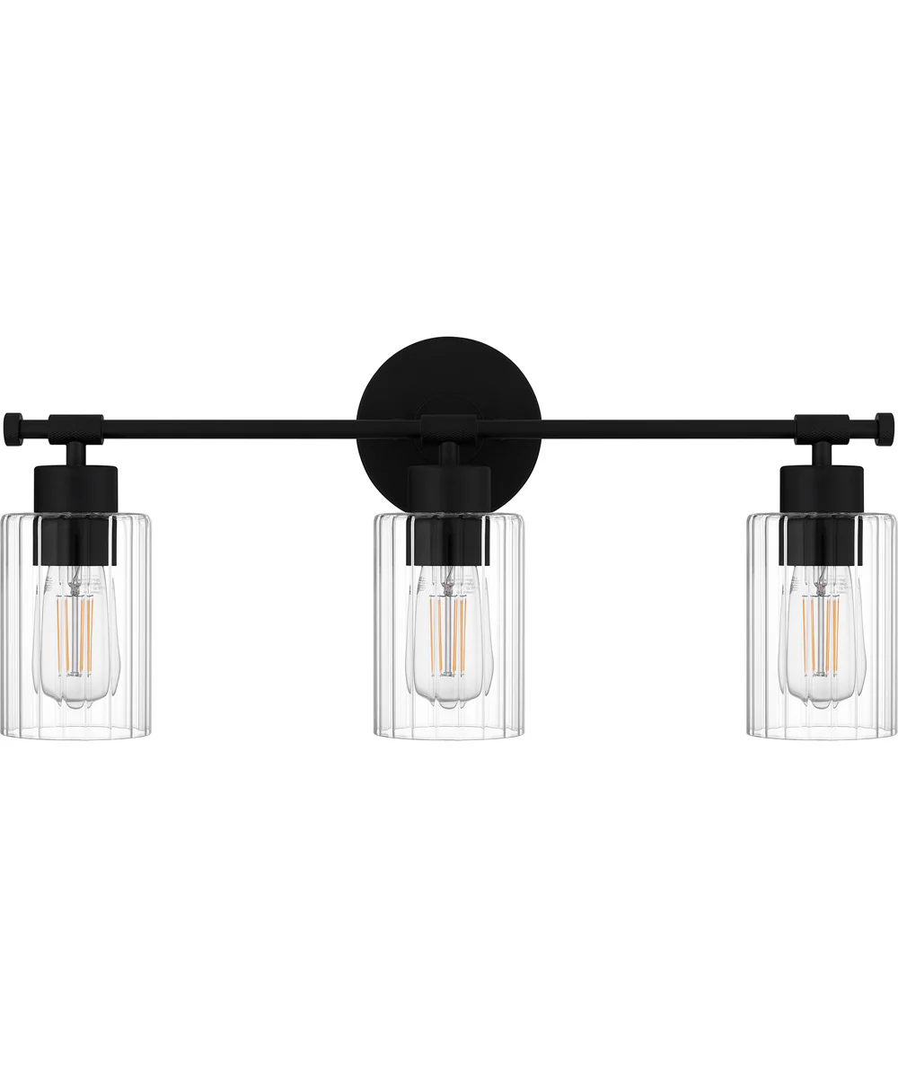 Caputo Large 3-light Bath Light Matte Black - Image 2