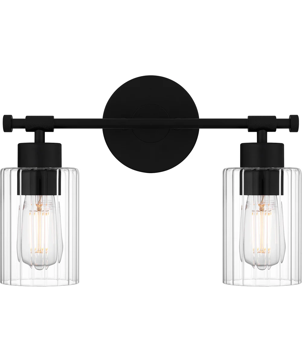 Caputo Medium 2-light Bath Light Matte Black