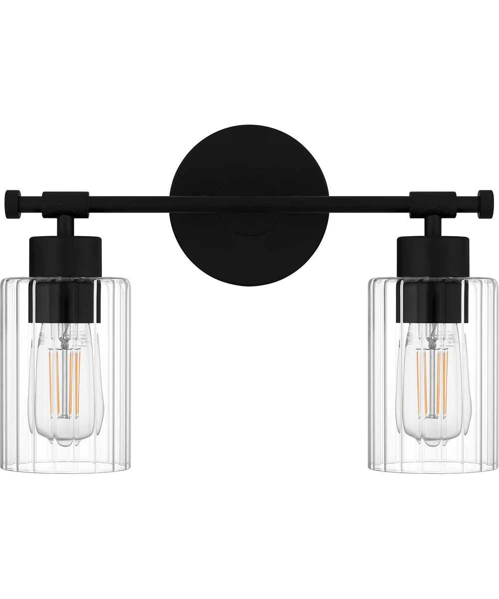 Caputo Medium 2-light Bath Light Matte Black - Image 2