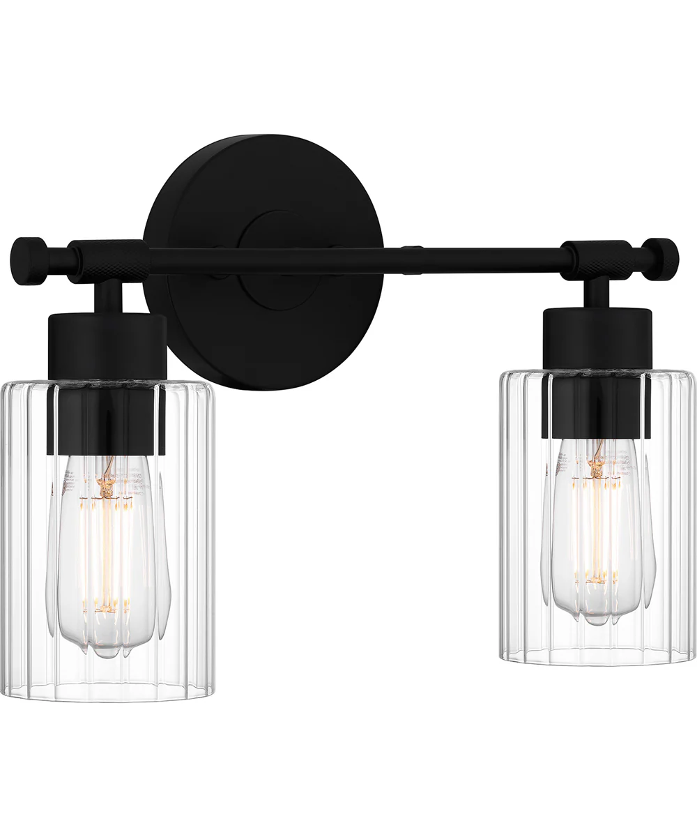 Caputo Medium 2-light Bath Light Matte Black - Image 3