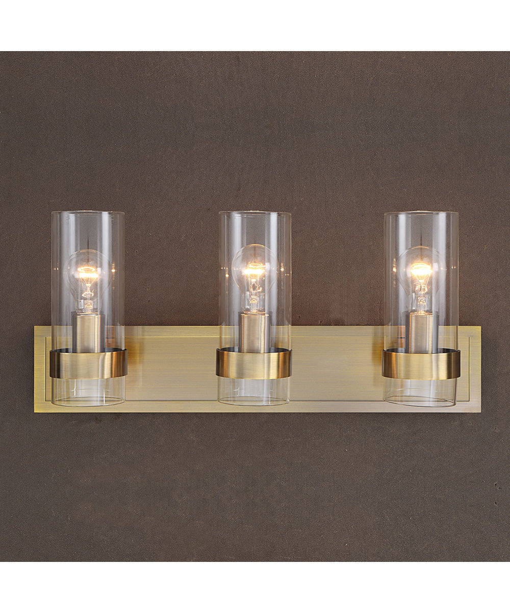 Cardiff Antique Brass 3 Light Vanity - Image 2