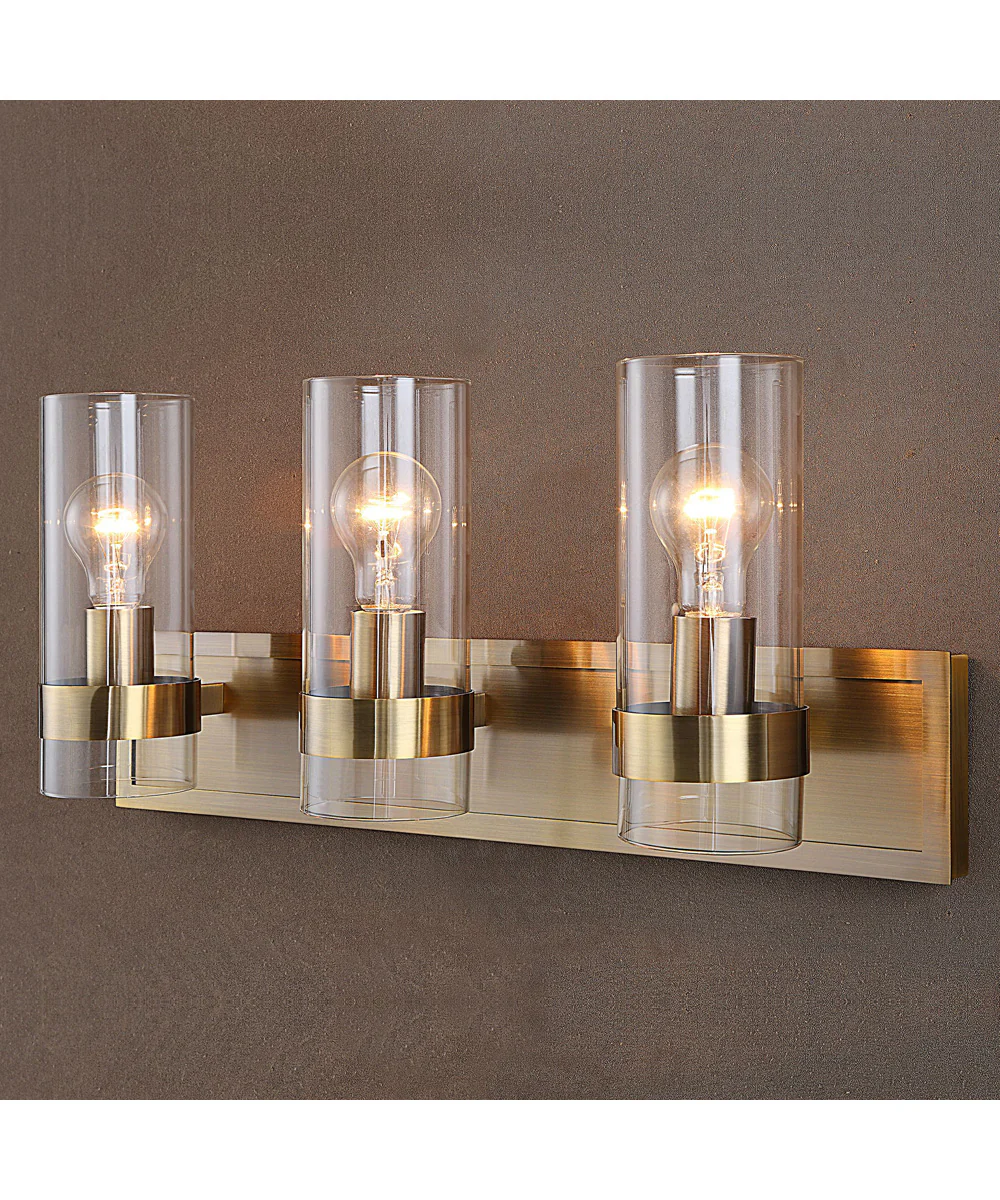 Cardiff Antique Brass 3 Light Vanity - Image 6