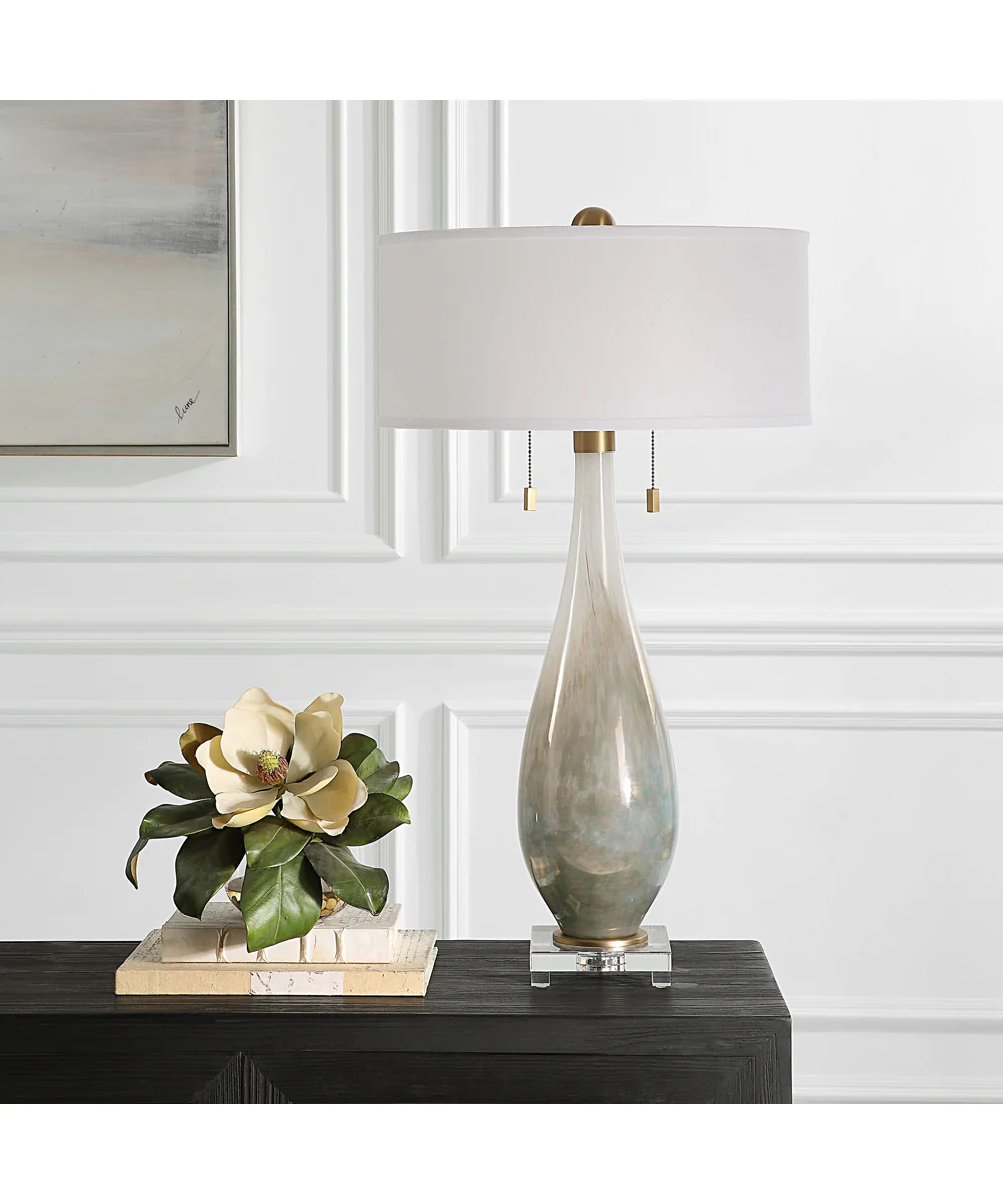 Cardoni Bronze Glass Table Lamp - Image 3
