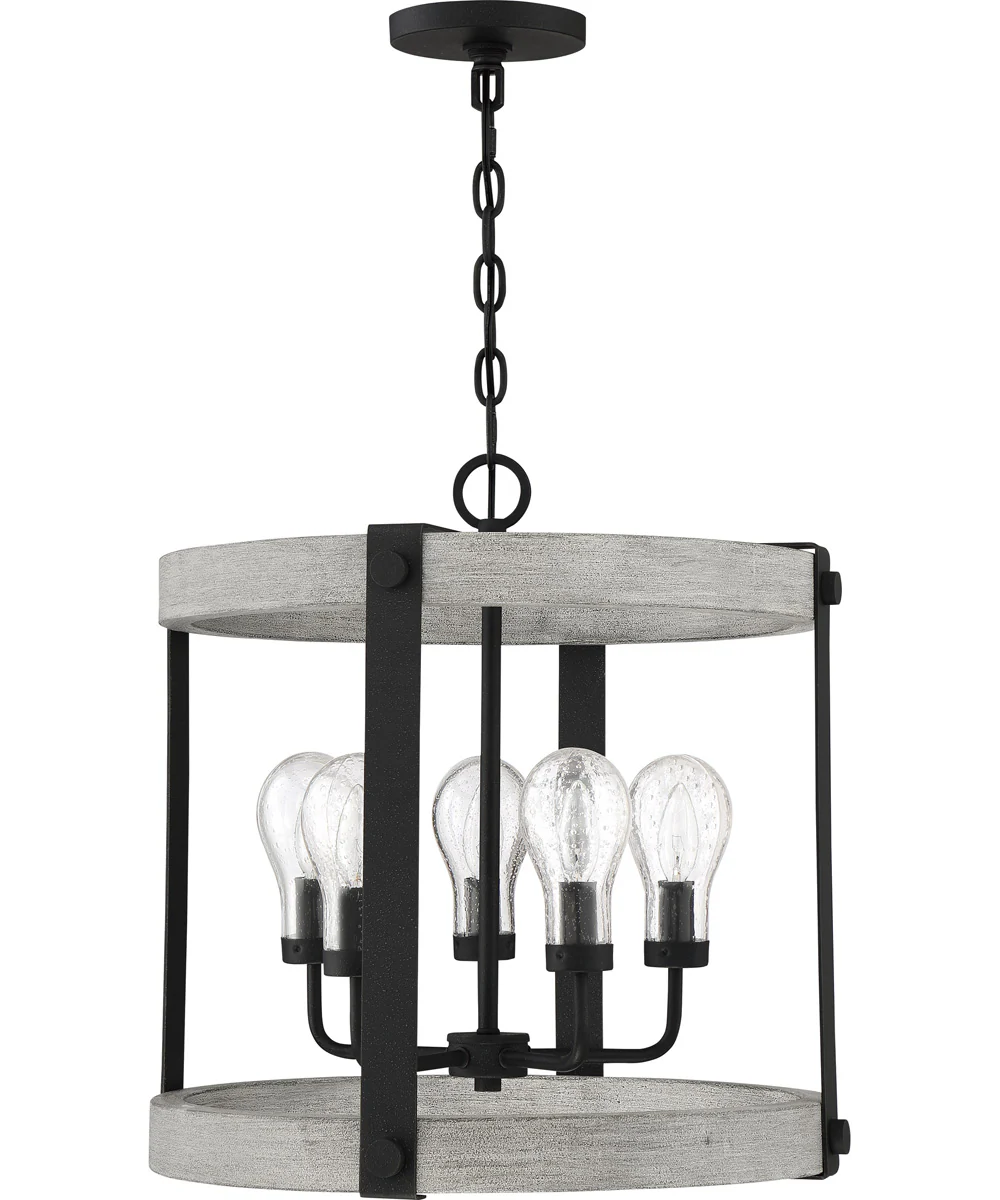 Carlisle 5-light Pendant Grey Ash - Image 3