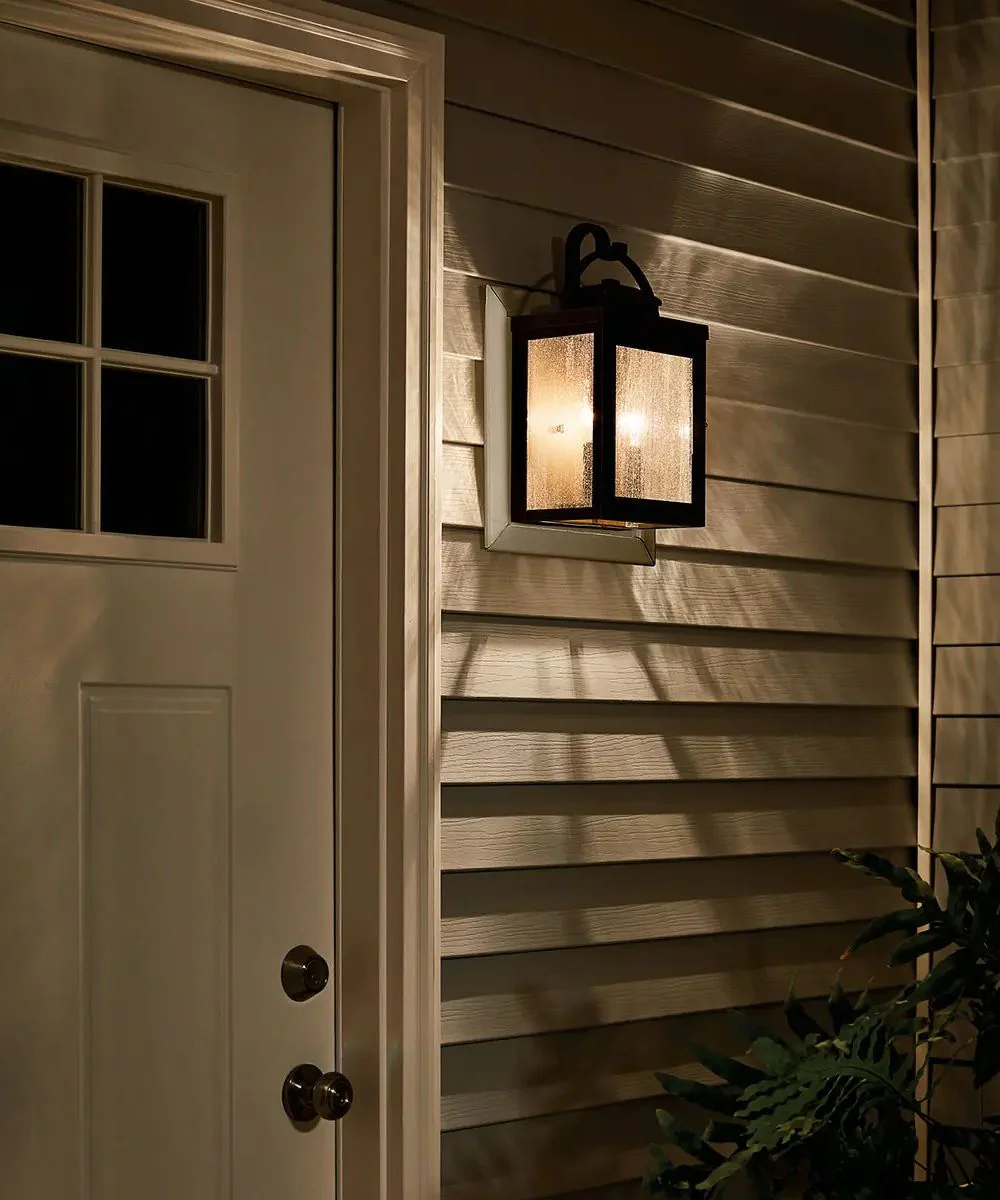 Carlson 15"H  2-Light Bronze Finish Outdoor Wall Lantern by Kichler - Image 2
