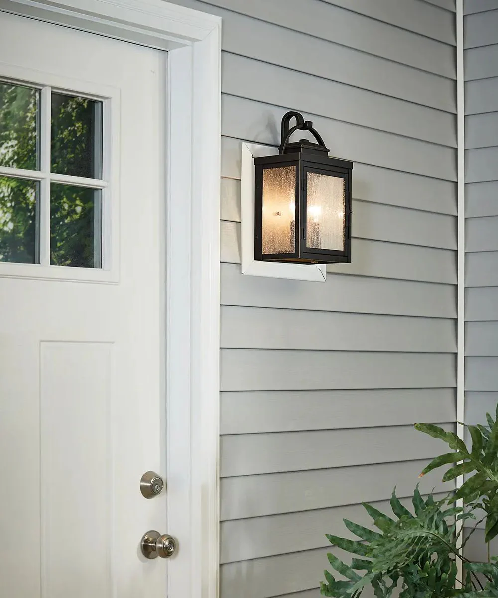 Carlson 15"H  2-Light Bronze Finish Outdoor Wall Lantern by Kichler - Image 3