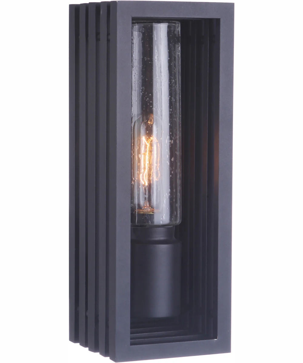 Carmel 1-Light Outdoor Wall Lantern Matte Black - Image 2