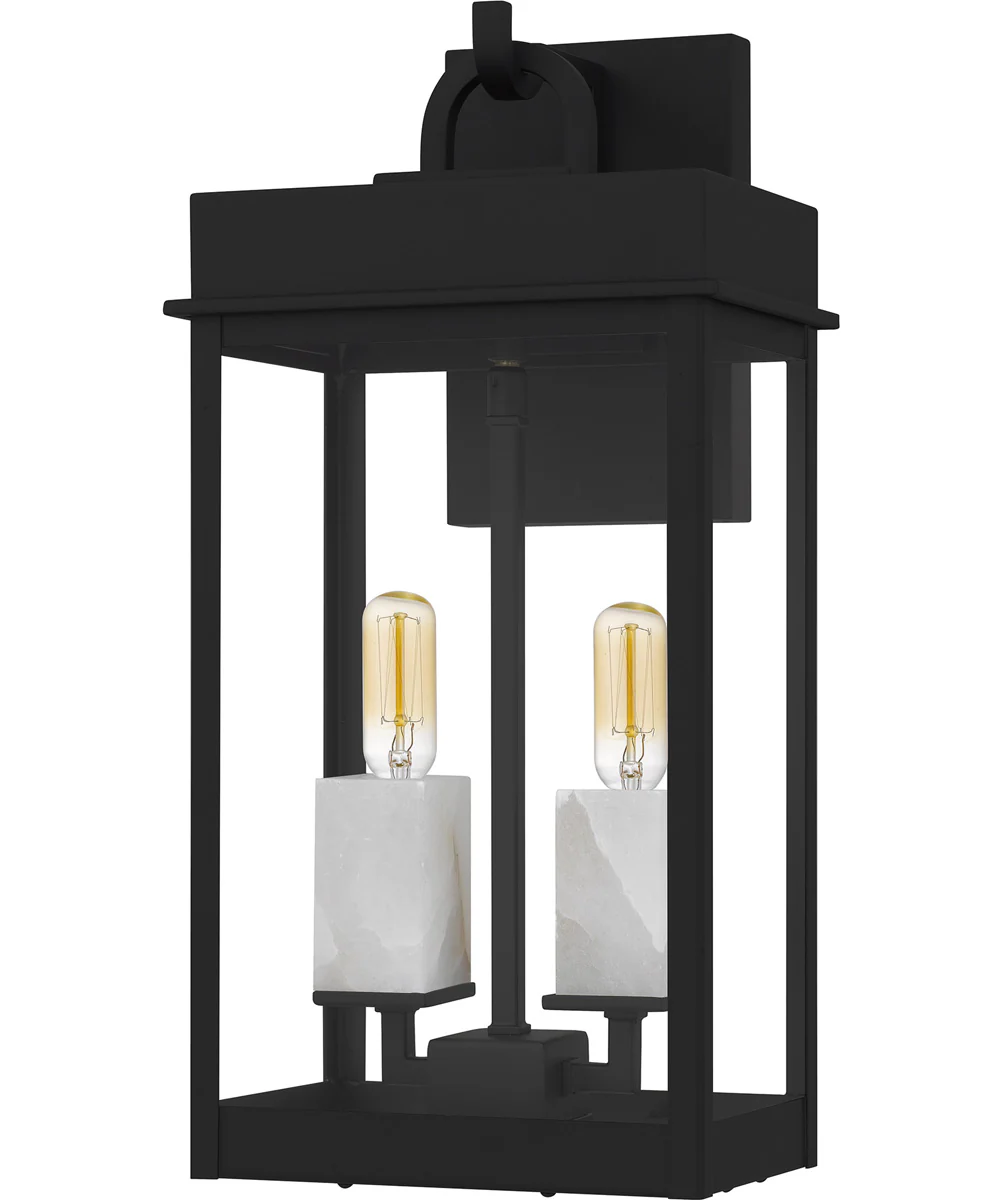 Carmen Medium 2-light Outdoor Wall Light  Coastal Armour Aluminum Matte Black - Image 2
