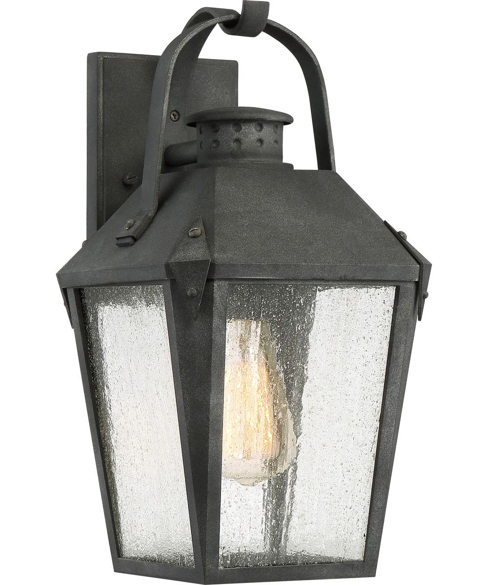 Carriage Medium 1-light Outdoor Wall Light Mottled Black - Image 2
