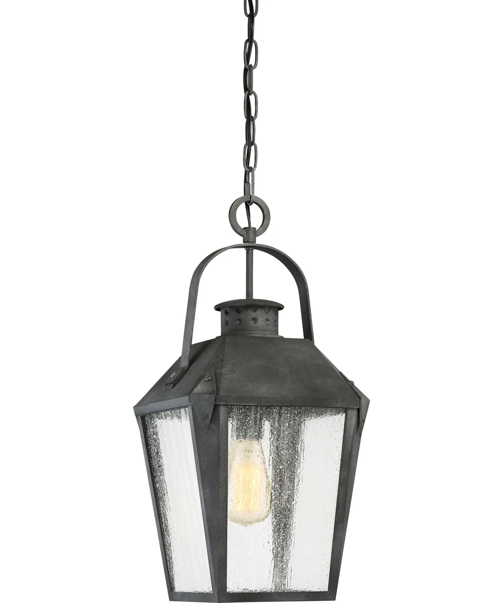 Carriage Small 1-light Mini Pendant Mottled Black - Image 2