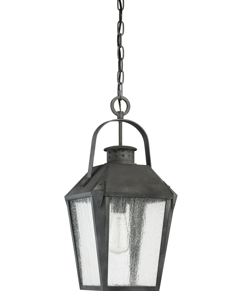 Carriage Small 1-light Mini Pendant Mottled Black - Image 3