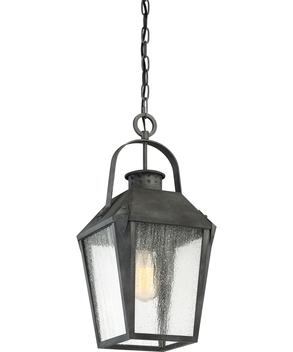 Carriage Small 1-light Mini Pendant Mottled Black - Image 4