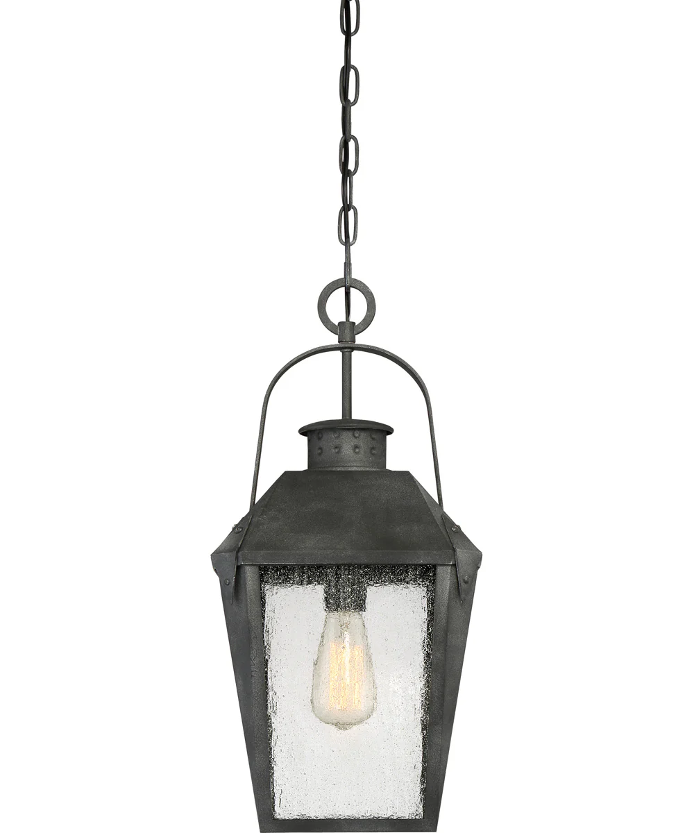 Carriage Small 1-light Mini Pendant Mottled Black - Image 5